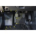 Накладки на ковролин передние с подпяточником 2 шт. Renault Duster | Рено Дастер с 2011 по 2015 г.в.