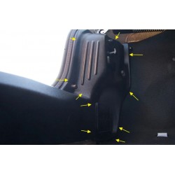 Внутренняя обшивка задних фонарей Рено Логан | Renault Logan с 2014 г.в. (комплект 2 шт.)