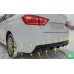 Юбка-диффузор заднего бампера Лада Веста VTS | Lada Vesta седан