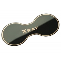Накладка (черный глянец) в подстаканник Лада Х Рей из нержавеющей стали | Lada Xray