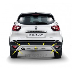 Защита заднего бампера "Волна" Ø51 мм (НПС) на Renault KAPTUR с 2016