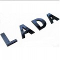 Эмблема LADA на крышку багажника (Чёрный глянец)
