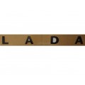 Эмблема LADA на крышку багажника (Чёрный матовый)