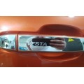 Накладки хром (8 элементов) на наружные ручки дверей Лада Веста из нержавейки (С надписью ''Vesta'') | Lada Vesta (все модели)
