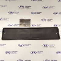 Рамка (1 шт.) госномера силиконовая чёрная (52см х 12см) DS-CARS