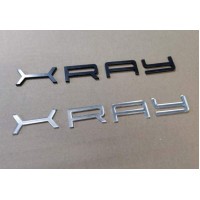 Шильдик-орнамент (эмблема) XRAY в стиле Porsche (ХРОМ)